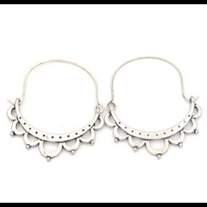 BOHO Silver Plated Brass Earrings